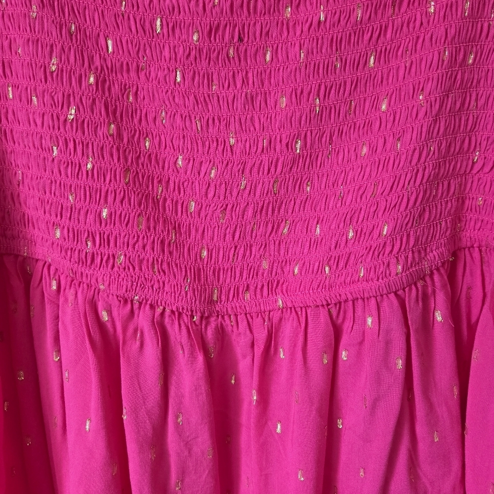 Motherhood Fuchsia Long Sleeve Mocked Empire Waist Top - Picture 8 of 10